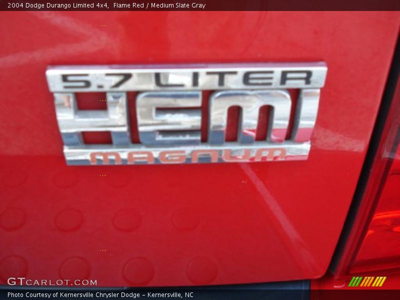 Flame Red / Medium Slate Gray 2004 Dodge Durango Limited 4x4