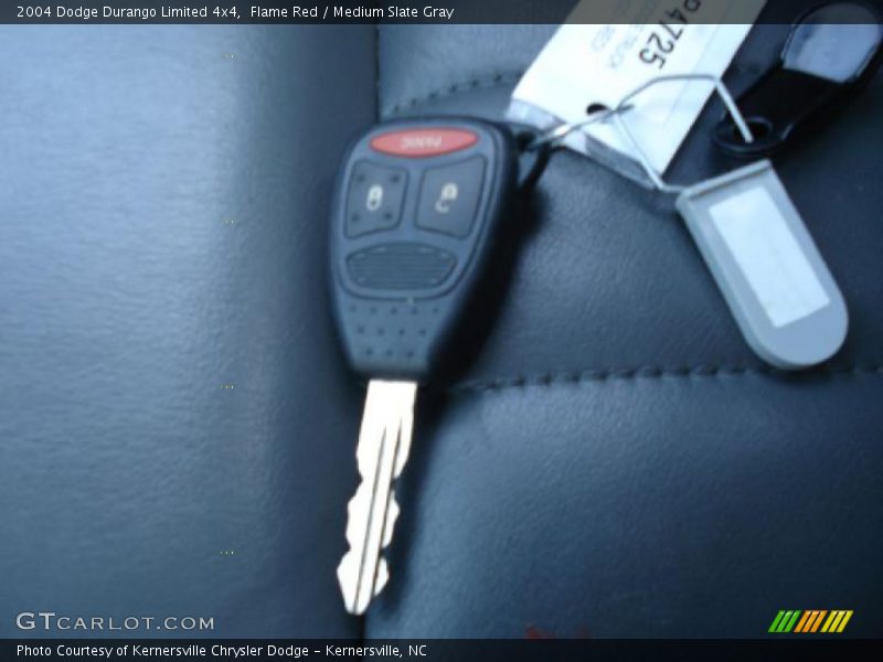Flame Red / Medium Slate Gray 2004 Dodge Durango Limited 4x4