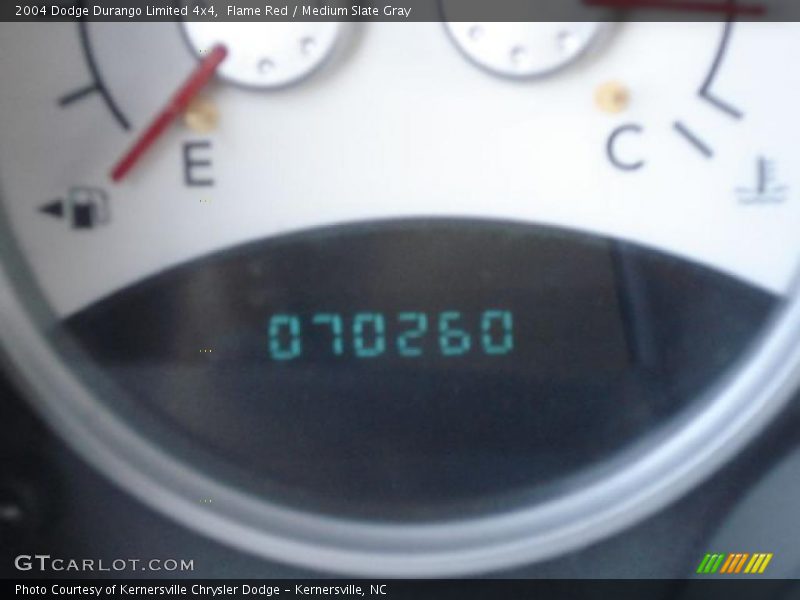 Flame Red / Medium Slate Gray 2004 Dodge Durango Limited 4x4