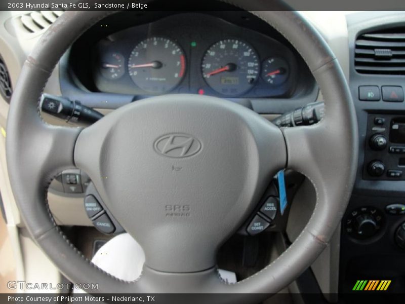 Sandstone / Beige 2003 Hyundai Santa Fe GLS