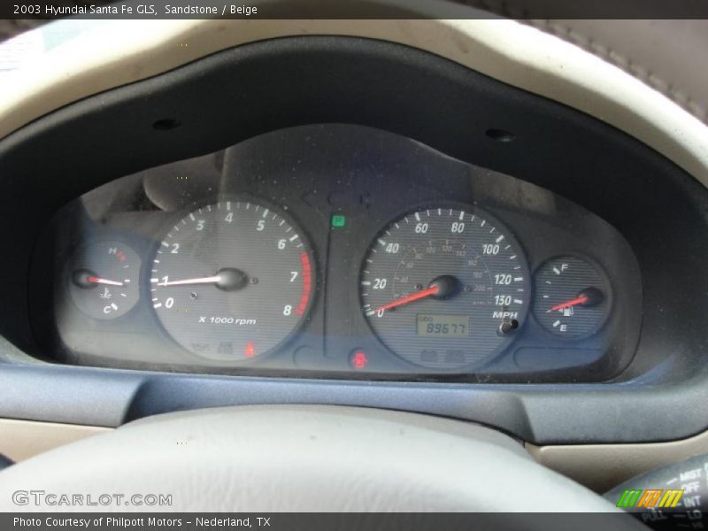 Sandstone / Beige 2003 Hyundai Santa Fe GLS