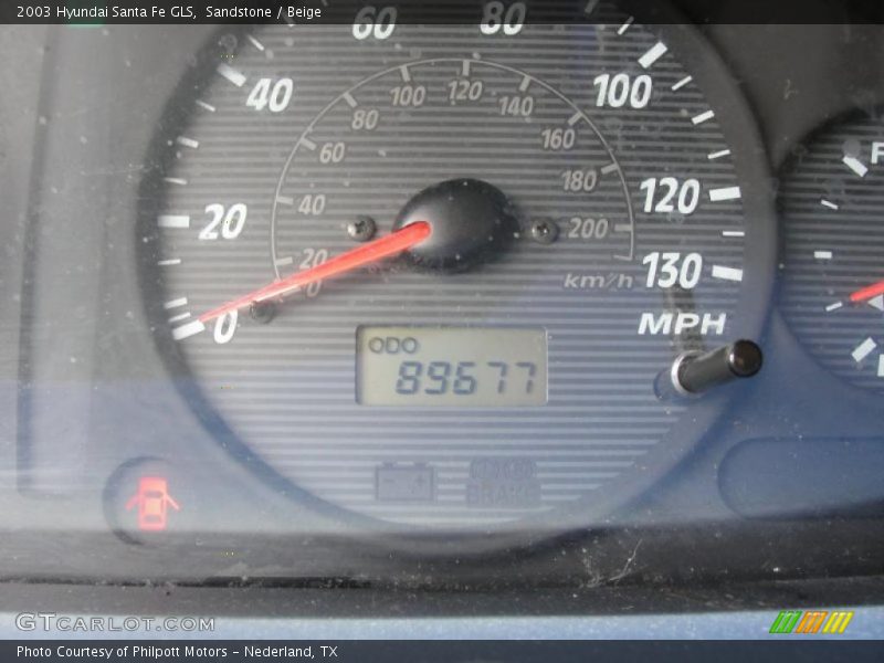 Sandstone / Beige 2003 Hyundai Santa Fe GLS