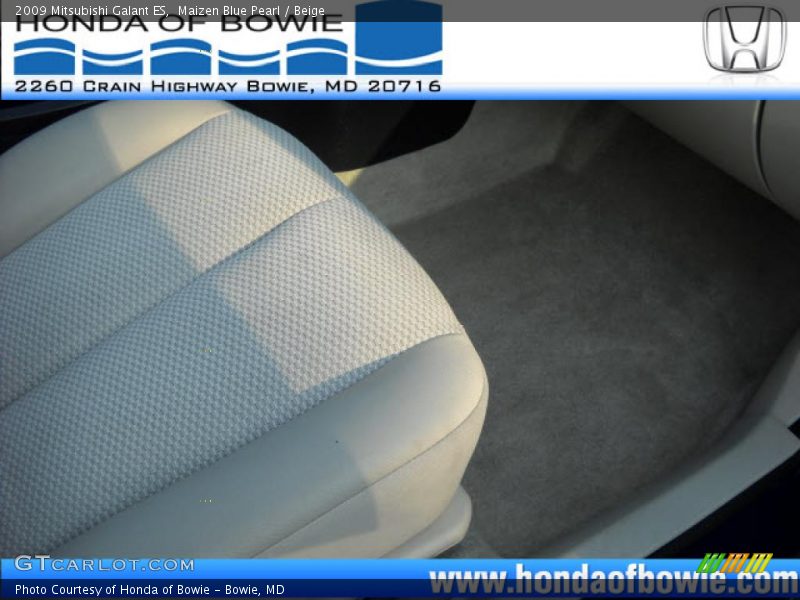 Maizen Blue Pearl / Beige 2009 Mitsubishi Galant ES