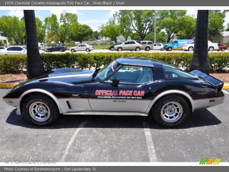 Silver/Black / Silver 1978 Chevrolet Corvette Indianapolis 500 Pace Car