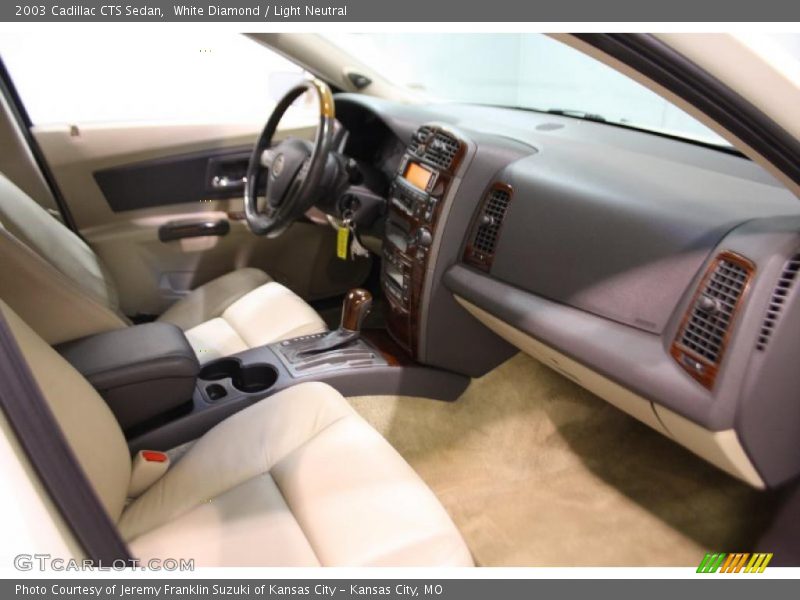 White Diamond / Light Neutral 2003 Cadillac CTS Sedan