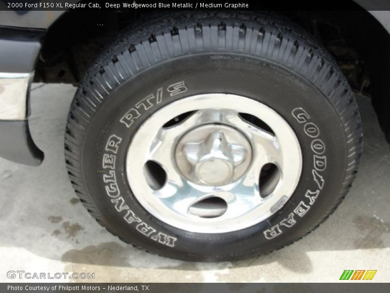 Deep Wedgewood Blue Metallic / Medium Graphite 2000 Ford F150 XL Regular Cab