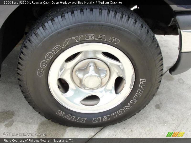 Deep Wedgewood Blue Metallic / Medium Graphite 2000 Ford F150 XL Regular Cab