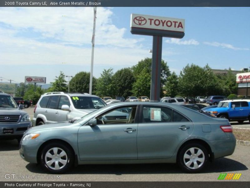 Aloe Green Metallic / Bisque 2008 Toyota Camry LE