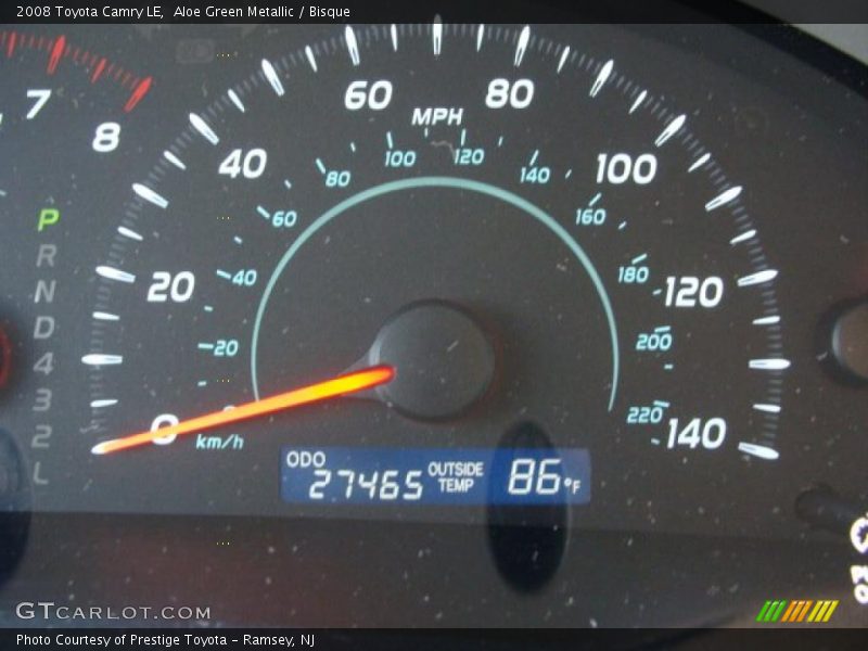 Aloe Green Metallic / Bisque 2008 Toyota Camry LE