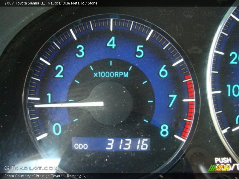 Nautical Blue Metallic / Stone 2007 Toyota Sienna LE