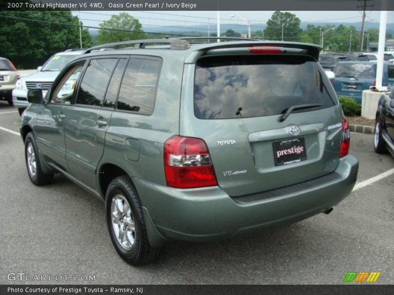 Oasis Green Pearl / Ivory Beige 2007 Toyota Highlander V6 4WD