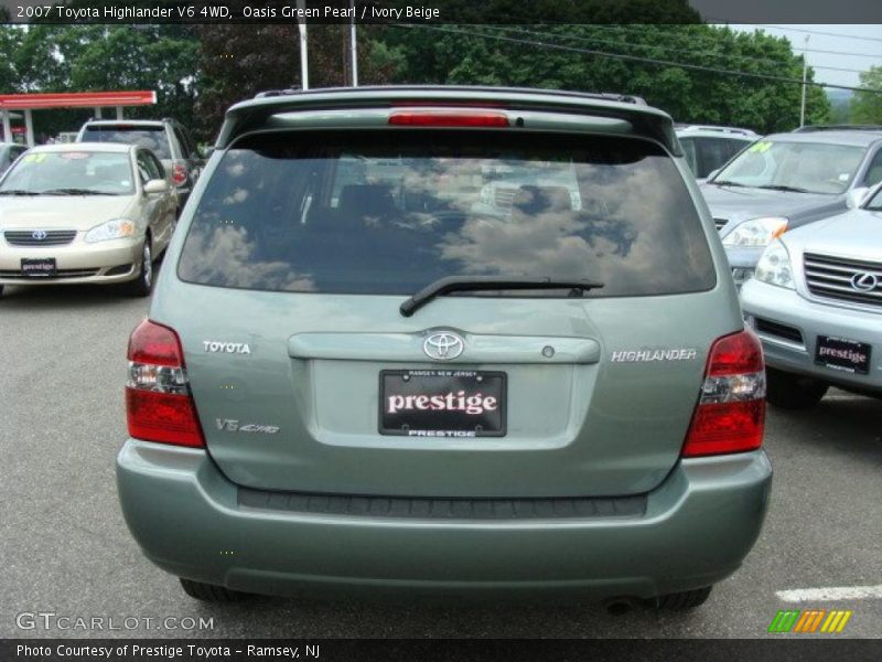 Oasis Green Pearl / Ivory Beige 2007 Toyota Highlander V6 4WD
