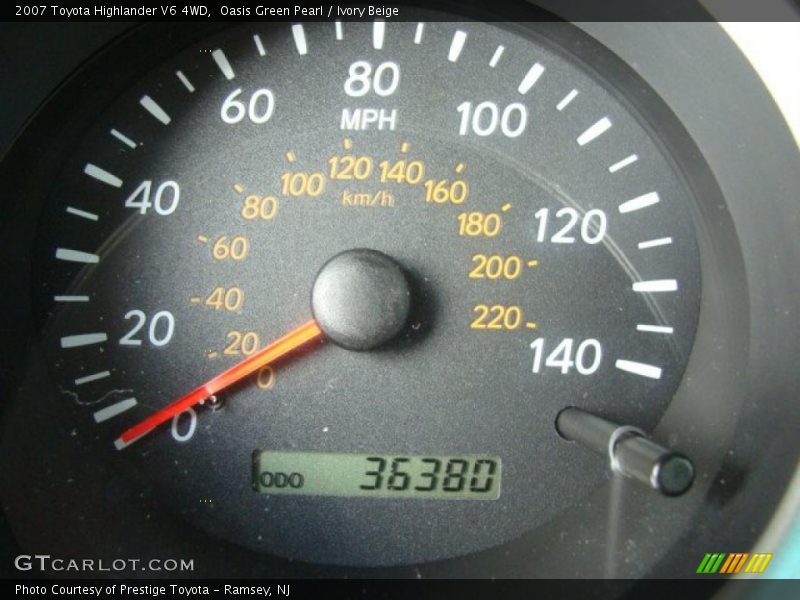Oasis Green Pearl / Ivory Beige 2007 Toyota Highlander V6 4WD