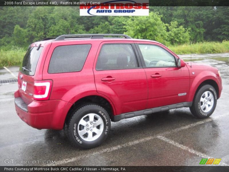 Redfire Metallic / Camel 2008 Ford Escape Limited 4WD