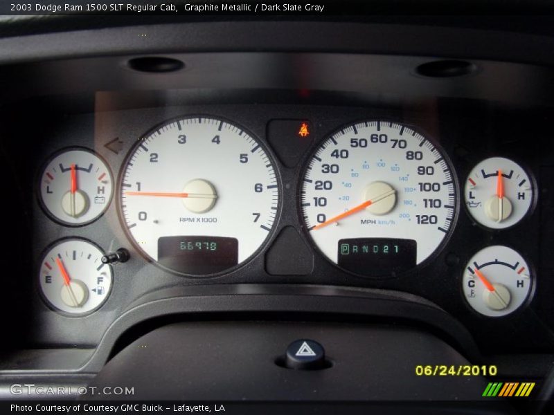 Graphite Metallic / Dark Slate Gray 2003 Dodge Ram 1500 SLT Regular Cab