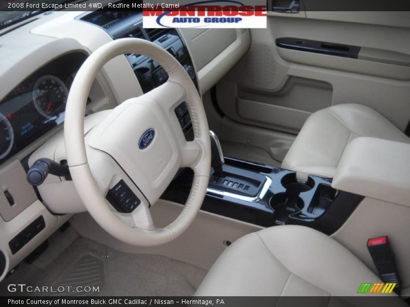 Redfire Metallic / Camel 2008 Ford Escape Limited 4WD