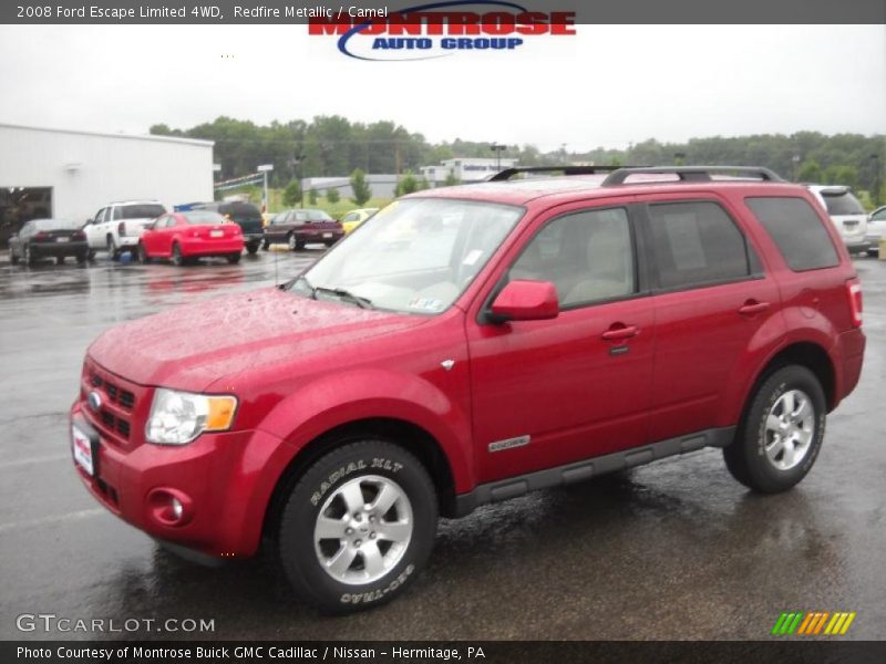 Redfire Metallic / Camel 2008 Ford Escape Limited 4WD