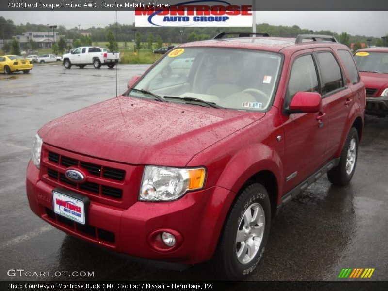 Redfire Metallic / Camel 2008 Ford Escape Limited 4WD