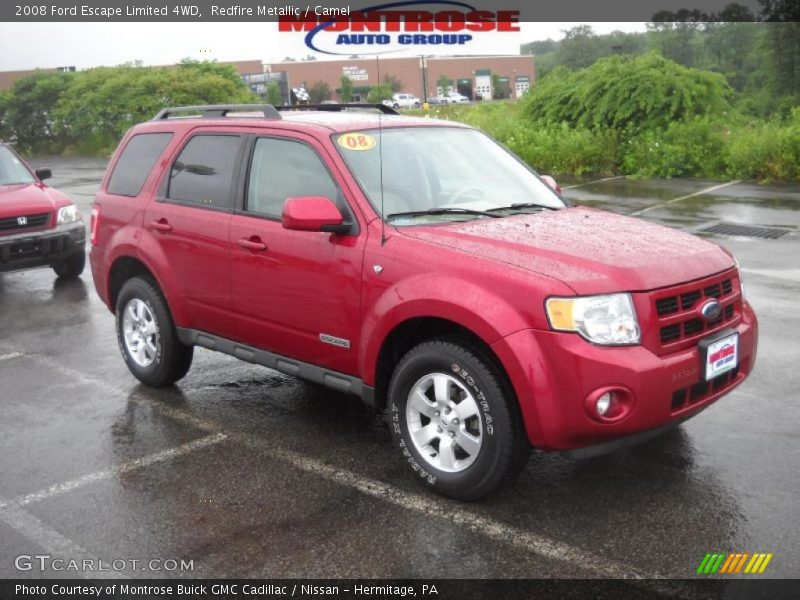 Redfire Metallic / Camel 2008 Ford Escape Limited 4WD