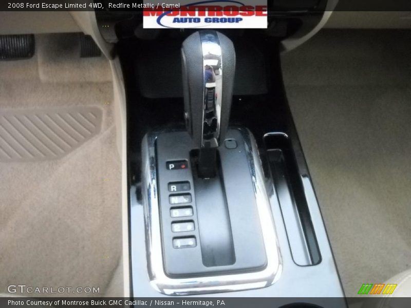 Redfire Metallic / Camel 2008 Ford Escape Limited 4WD