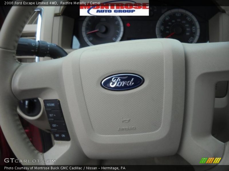 Redfire Metallic / Camel 2008 Ford Escape Limited 4WD