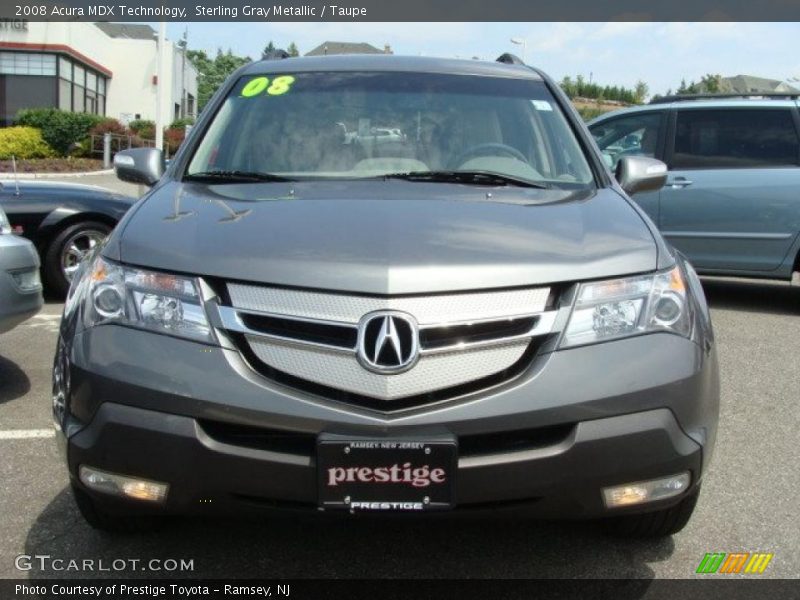 Sterling Gray Metallic / Taupe 2008 Acura MDX Technology