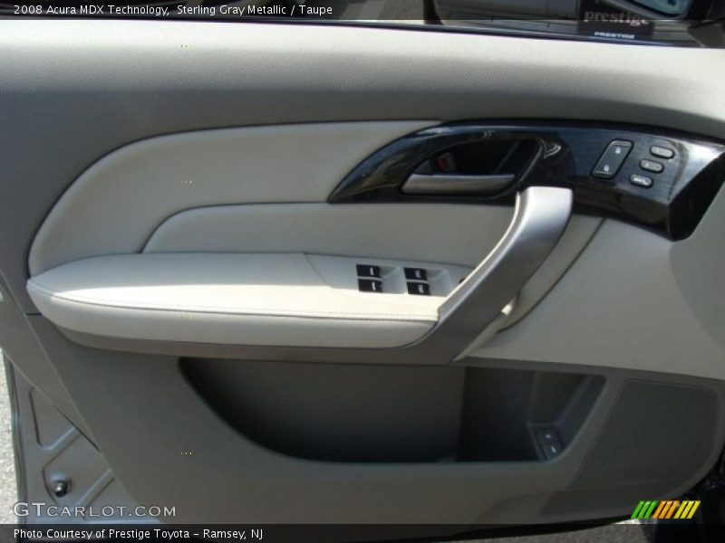 Sterling Gray Metallic / Taupe 2008 Acura MDX Technology