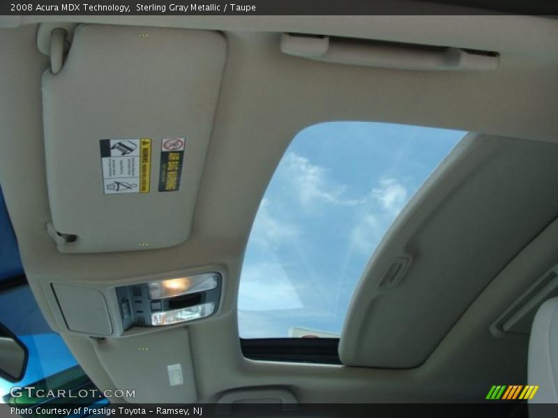 Sterling Gray Metallic / Taupe 2008 Acura MDX Technology