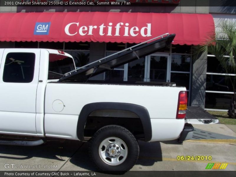 Summit White / Tan 2001 Chevrolet Silverado 2500HD LS Extended Cab