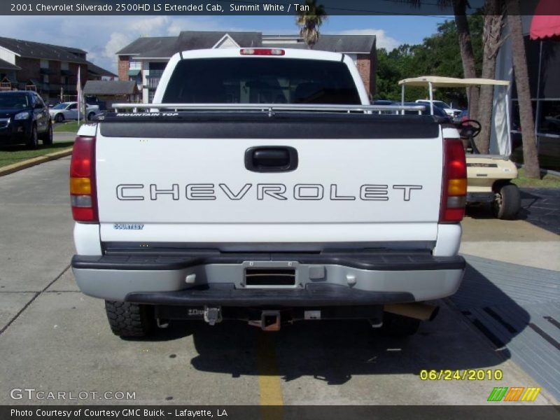 Summit White / Tan 2001 Chevrolet Silverado 2500HD LS Extended Cab