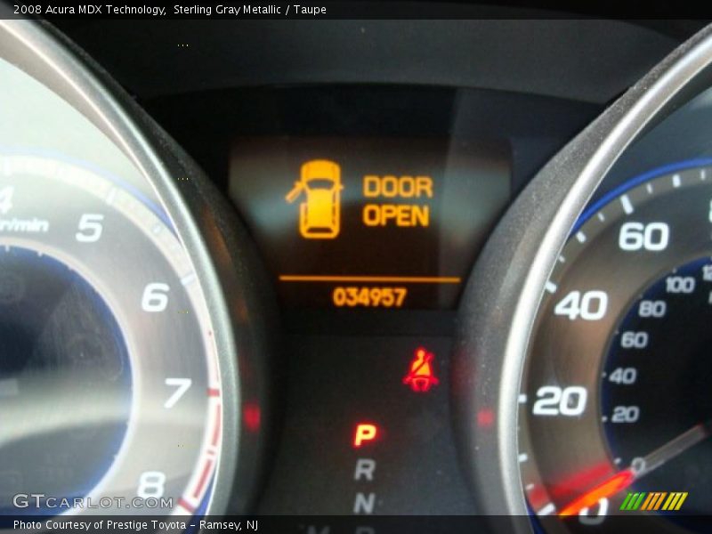 Sterling Gray Metallic / Taupe 2008 Acura MDX Technology