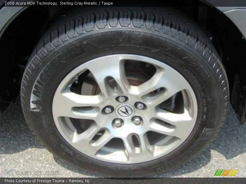 Sterling Gray Metallic / Taupe 2008 Acura MDX Technology