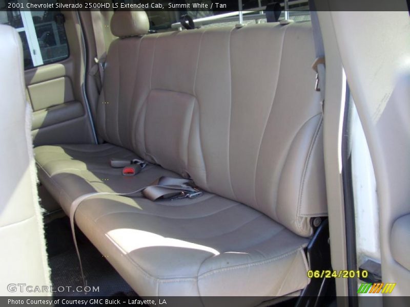 Summit White / Tan 2001 Chevrolet Silverado 2500HD LS Extended Cab