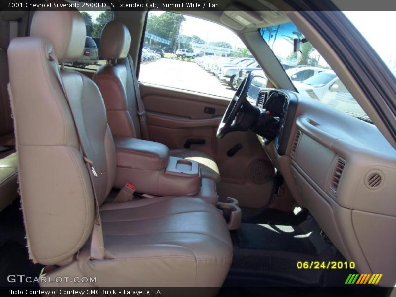 Summit White / Tan 2001 Chevrolet Silverado 2500HD LS Extended Cab