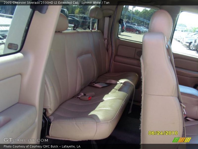Summit White / Tan 2001 Chevrolet Silverado 2500HD LS Extended Cab