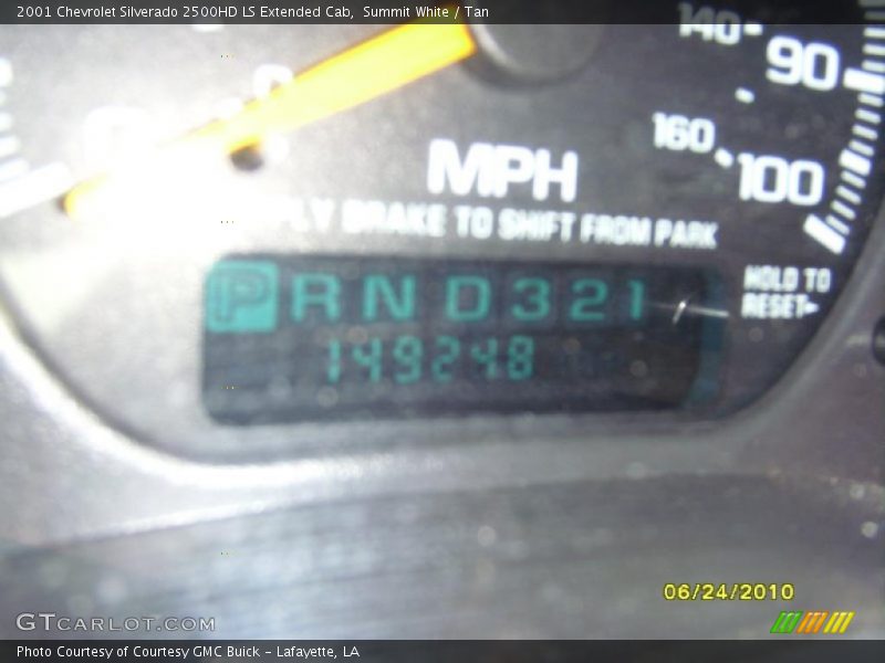 Summit White / Tan 2001 Chevrolet Silverado 2500HD LS Extended Cab