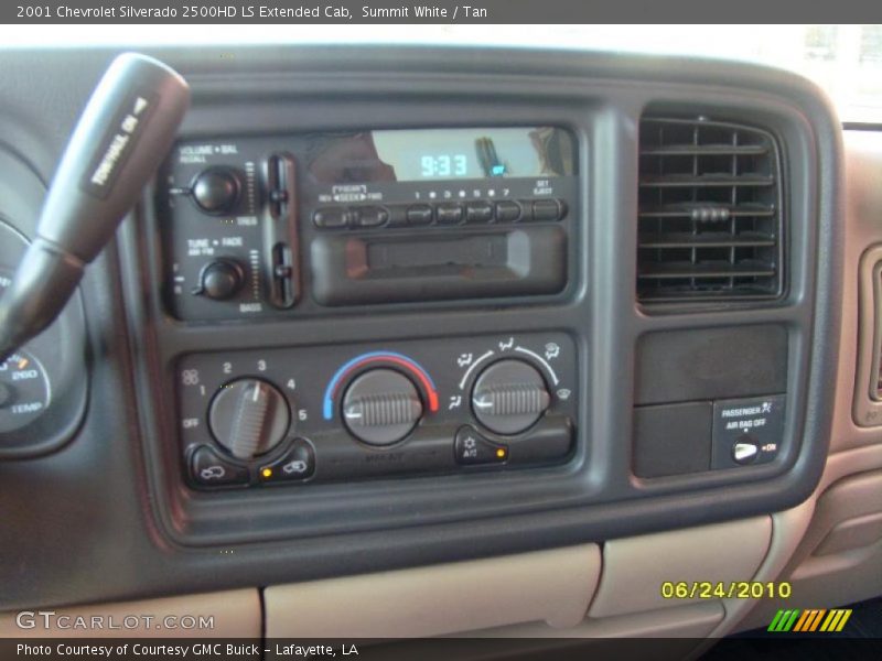 Summit White / Tan 2001 Chevrolet Silverado 2500HD LS Extended Cab