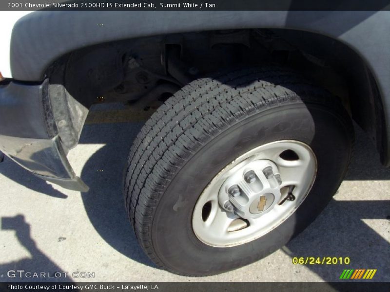 Summit White / Tan 2001 Chevrolet Silverado 2500HD LS Extended Cab