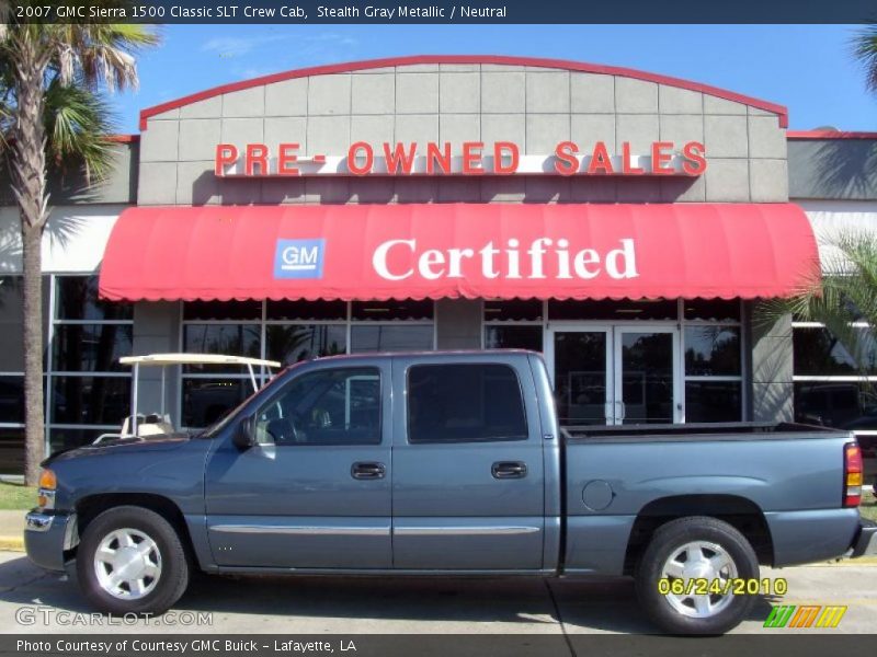 Stealth Gray Metallic / Neutral 2007 GMC Sierra 1500 Classic SLT Crew Cab