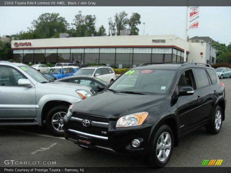 Black / Ash Gray 2009 Toyota RAV4 Limited V6 4WD