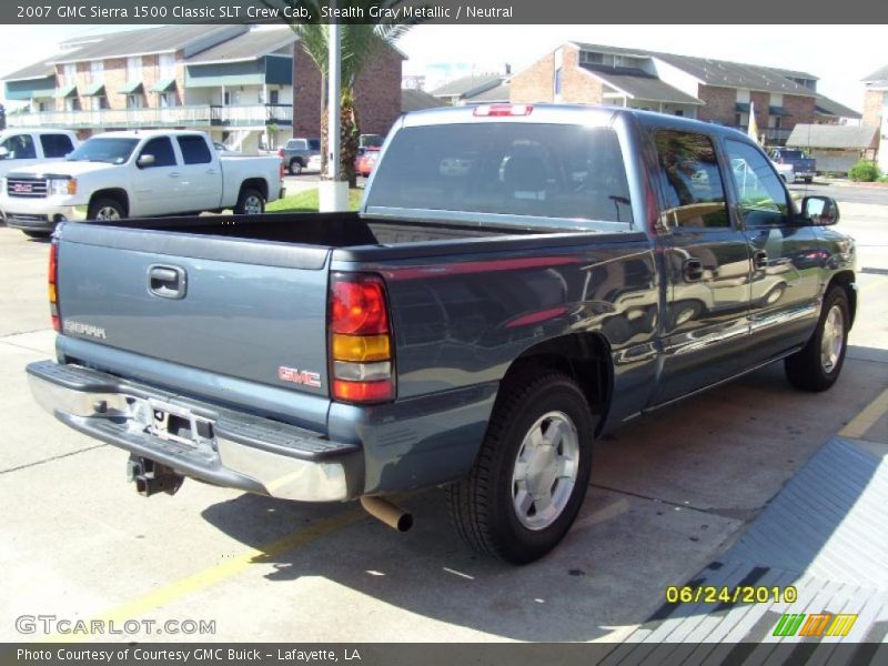 Stealth Gray Metallic / Neutral 2007 GMC Sierra 1500 Classic SLT Crew Cab