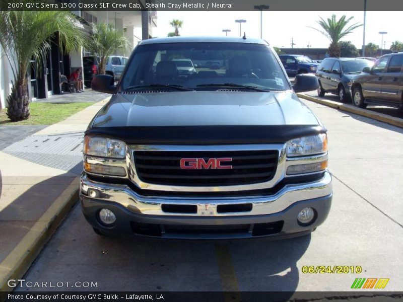 Stealth Gray Metallic / Neutral 2007 GMC Sierra 1500 Classic SLT Crew Cab