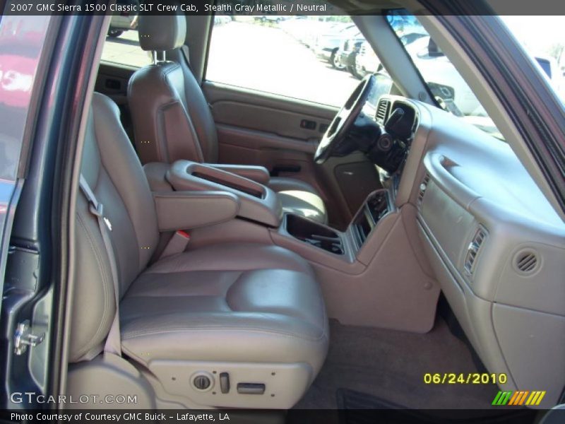 Stealth Gray Metallic / Neutral 2007 GMC Sierra 1500 Classic SLT Crew Cab