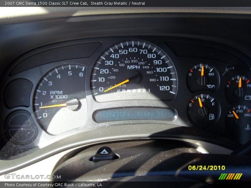 Stealth Gray Metallic / Neutral 2007 GMC Sierra 1500 Classic SLT Crew Cab