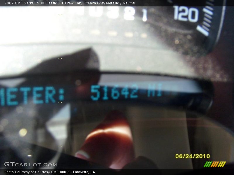 Stealth Gray Metallic / Neutral 2007 GMC Sierra 1500 Classic SLT Crew Cab