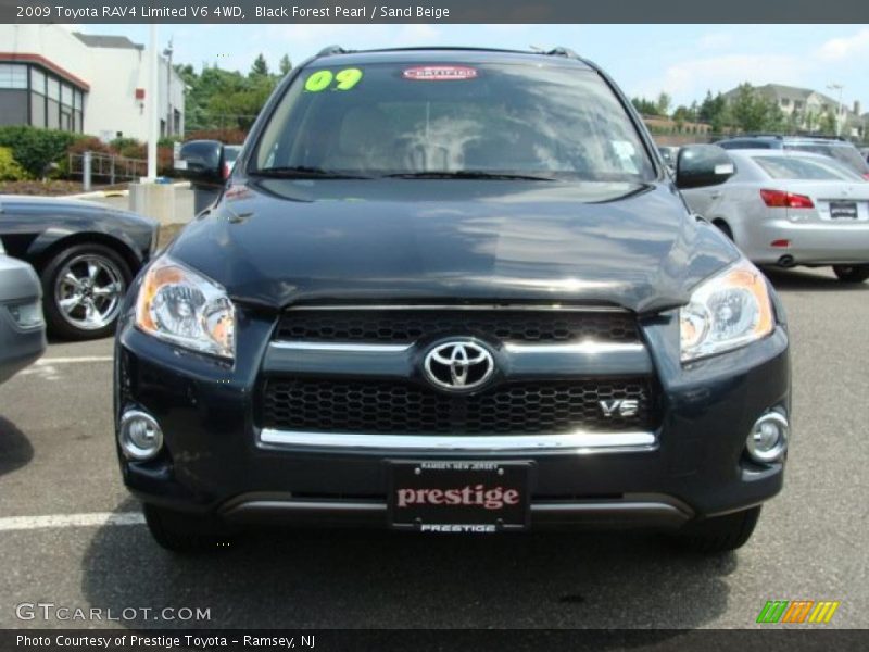 Black Forest Pearl / Sand Beige 2009 Toyota RAV4 Limited V6 4WD