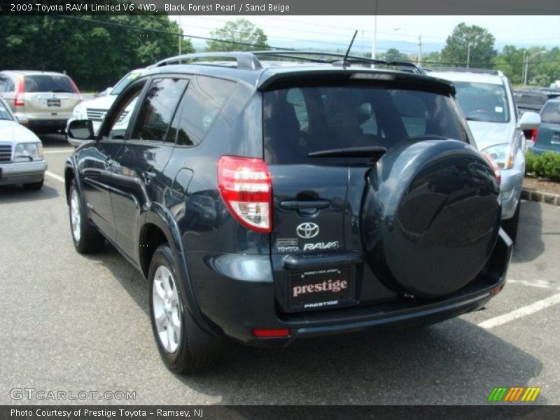 Black Forest Pearl / Sand Beige 2009 Toyota RAV4 Limited V6 4WD