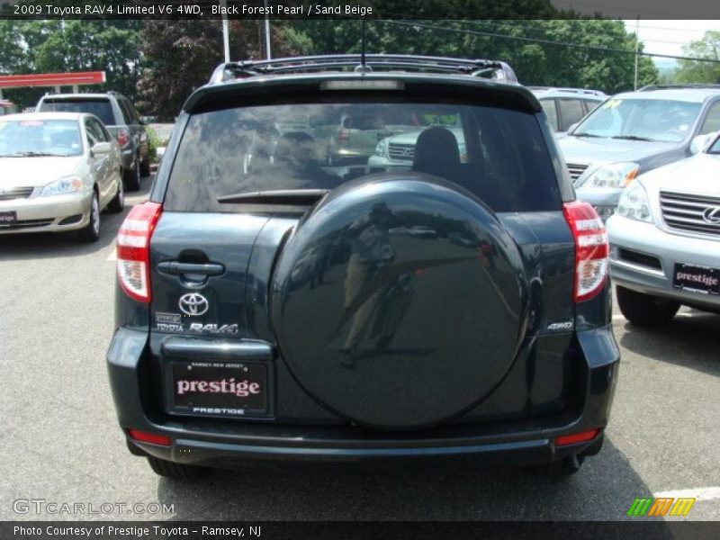 Black Forest Pearl / Sand Beige 2009 Toyota RAV4 Limited V6 4WD