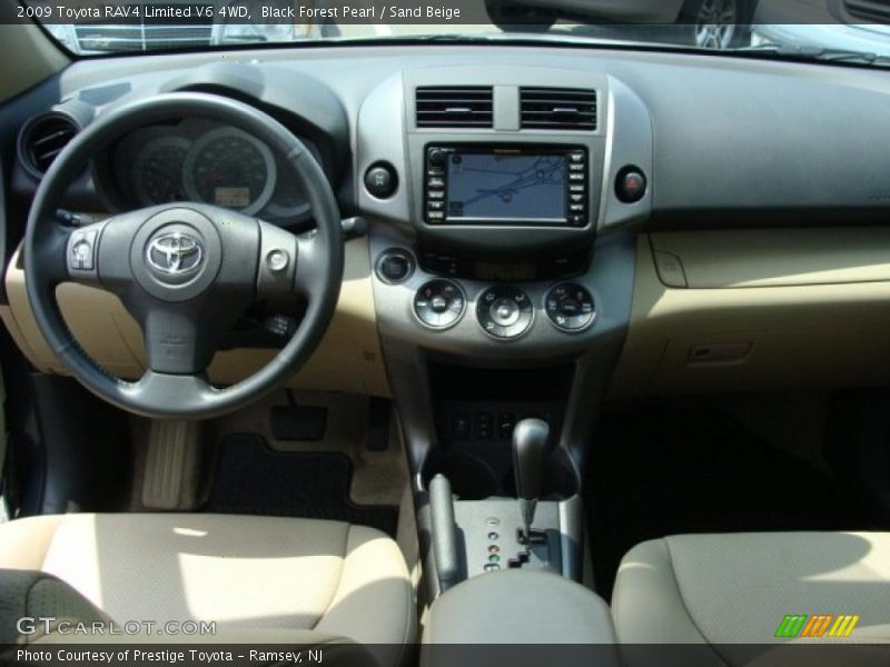 Black Forest Pearl / Sand Beige 2009 Toyota RAV4 Limited V6 4WD