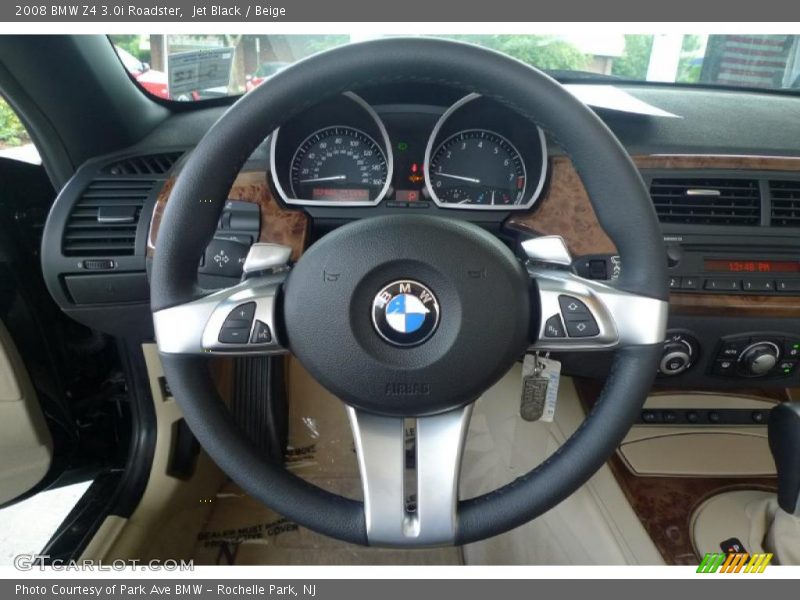 Jet Black / Beige 2008 BMW Z4 3.0i Roadster